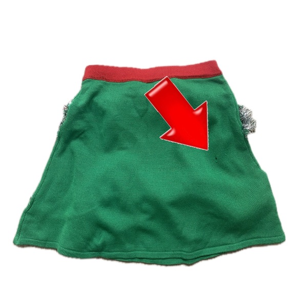 Planet Gold Christmas Knit Tree Skirt - Picture 2 of 3